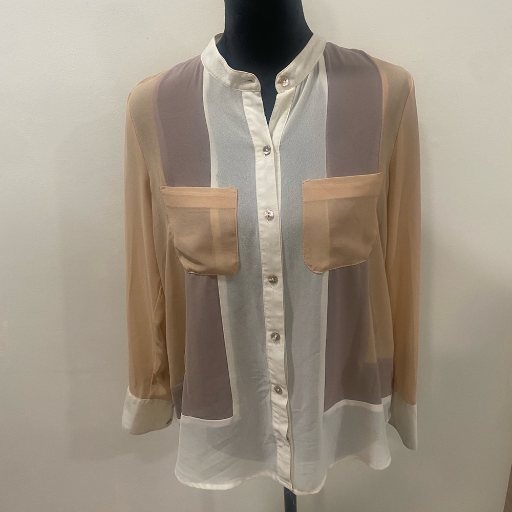 Size Medium Gibson Latimer sheer top